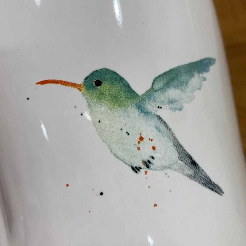 NWT.  Rae Dunn, 24oz., hummingbird, ceramic mug. - Picture 11 of 12